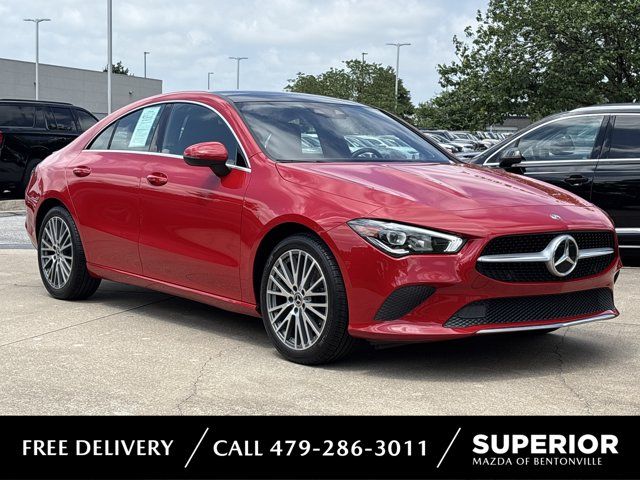 Red 2020 Mercedes-Benz CLA Coupe All-Wheel Drive 7-Speed Automatic
