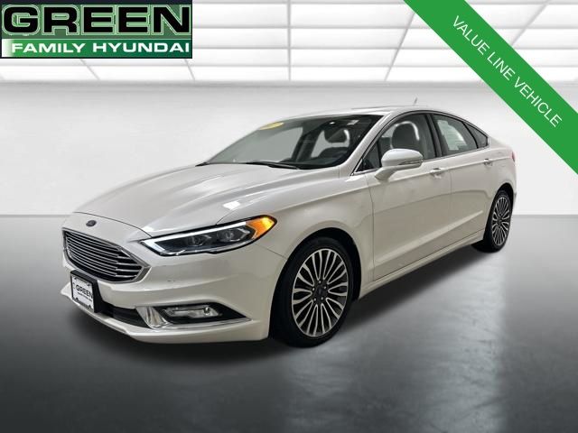 White Platinum 2017 Ford Fusion SE Sedan Front-Wheel Drive 6-Speed Automatic