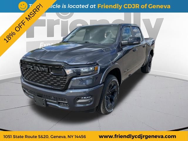 Forged Blue Metallic 2026 RAM 1500 Pickup Truck Four-Wheel Drive 8-Speed Automatic