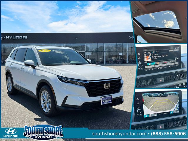 Platinum White Pearl 2024 Honda CR-V EX-L AWD SUV / Crossover All-Wheel Drive Continuously Variable Transmission