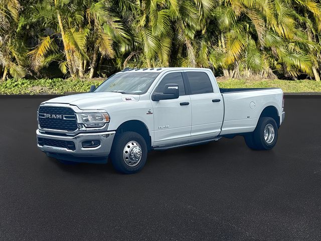 Bright White Clearcoat 2024 RAM 3500 Big Horn Crew Cab LB DRW 4WD Pickup Truck Four-Wheel Drive 6-Speed Automatic