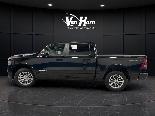 Used 2022 Diamond Black Crystal Pearlcoat Ram Laramie image 4