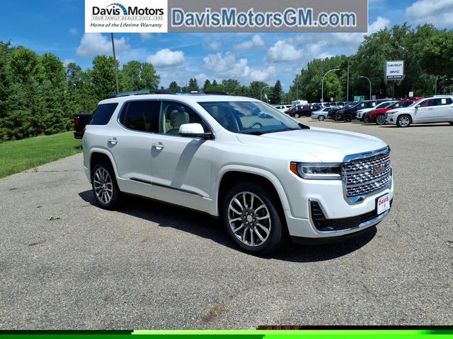 White Frost Tricoat 2021 GMC Acadia SUV / Crossover Four-Wheel Drive 9-Speed Automatic