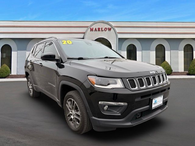 Diamond Black Crystal Pearlcoat 2020 Jeep Compass Latitude 4WD SUV / Crossover Four-Wheel Drive 9-Speed Automatic