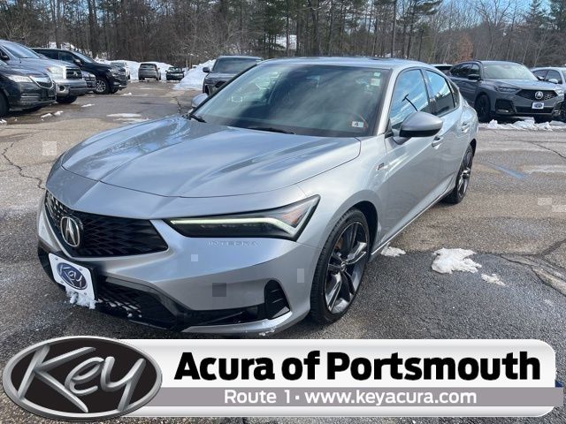 Silver 2023 Acura Integra FWD with A-SPEC Package Sedan Front-Wheel Drive Continuously Variable Transmission