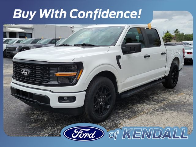 Oxford White 2024 Ford F-150 STX SuperCrew RWD Pickup Truck 4X2 Automatic