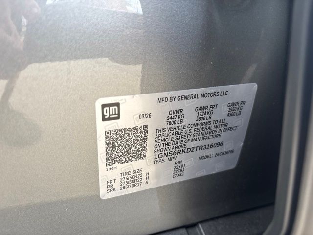 New 2026 Chevrolet Tahoe SUV