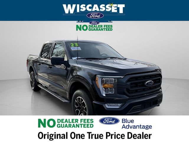 Agate Black Metallic 2023 Ford F-150 XLT SuperCrew 4WD Pickup Truck Four-Wheel Drive Automatic