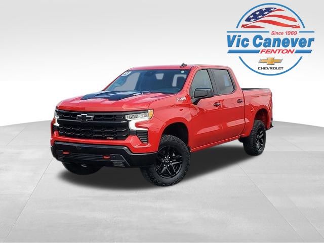 Red Hot 2023 Chevrolet Silverado 1500 LT Trail Boss Crew Cab 4WD Pickup Truck Four-Wheel Drive Automatic