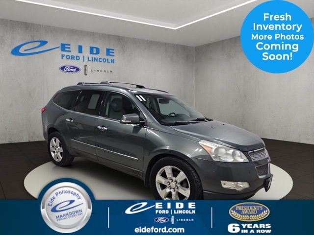 Gray (Steel Green Metallic) 2011 Chevrolet Traverse LTZ AWD SUV / Crossover All-Wheel Drive 6-Speed Automatic Overdrive