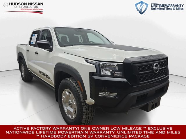 Glacier White 2024 Nissan Frontier Pickup Truck Four-Wheel Drive 9-Speed Automatic Overdrive