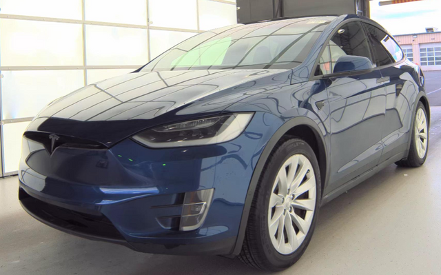 Deep Blue Metallic 2017 Tesla Model X 100D AWD SUV / Crossover All-Wheel Drive 1-Speed Automatic
