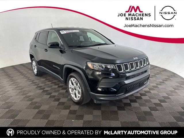 Diamond Black Crystal Pearlcoat 2025 Jeep Compass SUV / Crossover Four-Wheel Drive 8-Speed Automatic