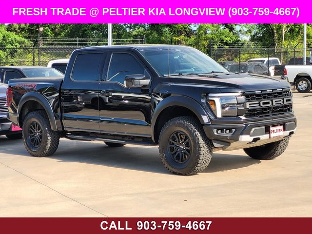 Black Metallic 2025 Ford F-150 Raptor SuperCrew 4WD Pickup Truck Four-Wheel Drive Automatic