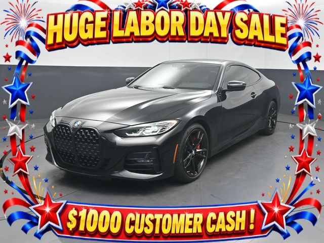 Black Sapphire Metallic 2021 BMW 4 Series Coupe Rear-Wheel Drive 8-Speed Automatic