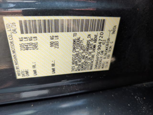 Used 2016 Nissan Maxima Sedan