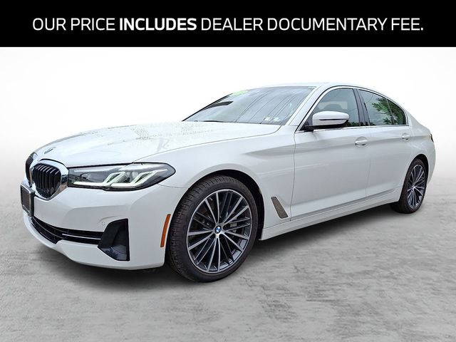 Alpine White 2023 BMW 5 Series Sedan All-Wheel Drive 8-Speed Automatic