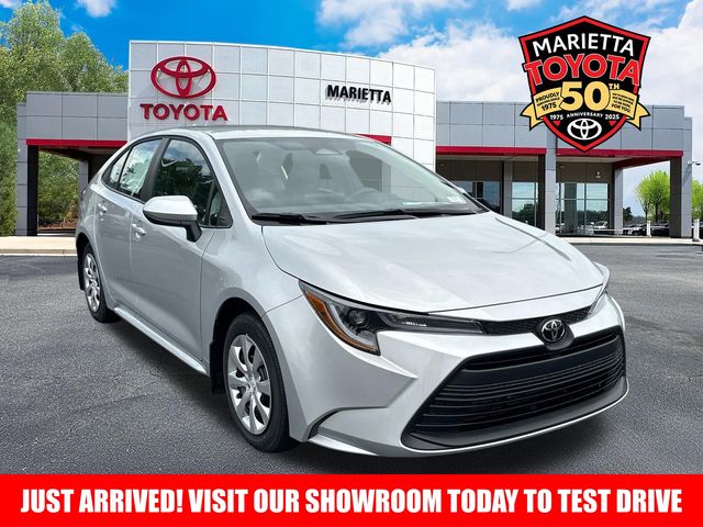 Classic Silver Metallic 2026 Toyota Corolla LE FWD Sedan Front-Wheel Drive Continuously Variable Transmission