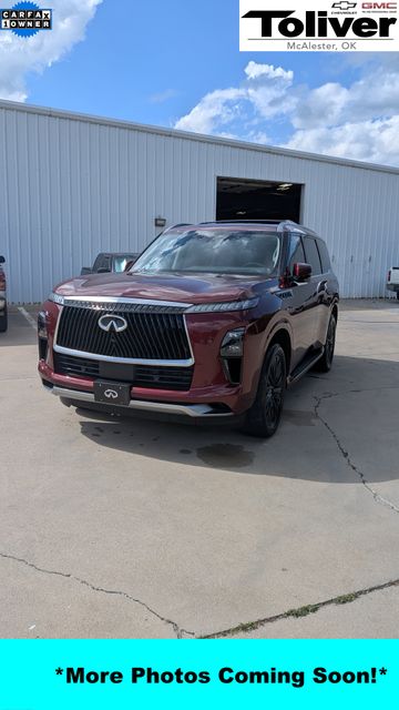 Coulis Red 2025 INFINITI QX80 Luxe 4WD SUV / Crossover All-Wheel Drive 9-Speed Automatic