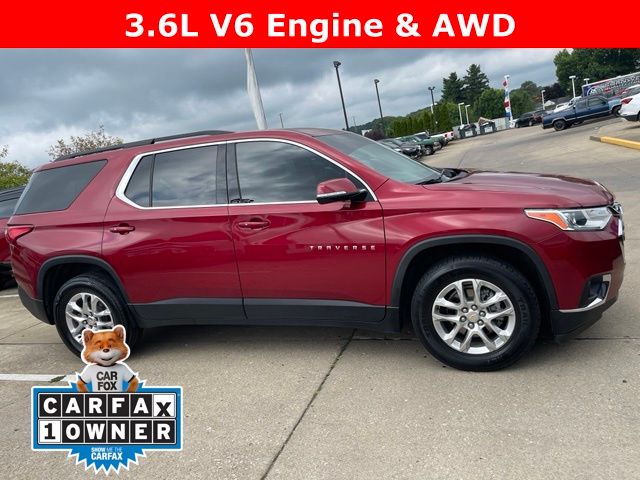 Cajun Red Tintcoat 2020 Chevrolet Traverse SUV / Crossover Four-Wheel Drive 9-Speed Automatic