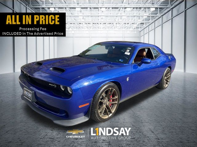 Indigo Blue 2019 Dodge Challenger SRT Hellcat RWD Coupe Rear-Wheel Drive 6-Speed Manual