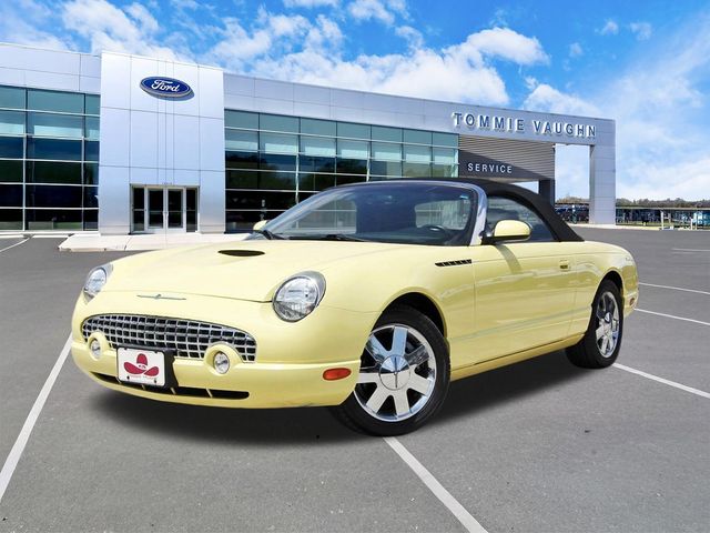Yellow 2002 Ford Thunderbird Convertible Rear-Wheel Drive 5-Speed Automatic