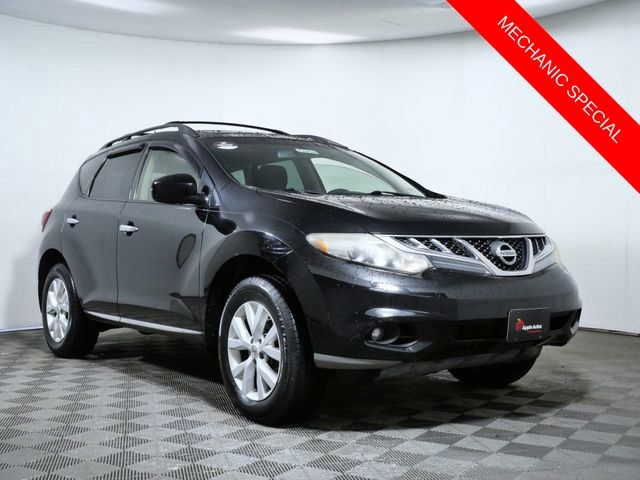 Super Black 2012 Nissan Murano SV AWD SUV / Crossover All-Wheel Drive Continuously Variable Transmission