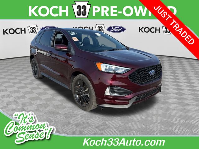 Red (Burgundy) 2022 Ford Edge SUV / Crossover All-Wheel Drive 8-Speed Automatic