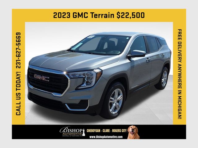Sterling Metallic 2023 GMC Terrain SLE AWD SUV / Crossover All-Wheel Drive 9-Speed Automatic