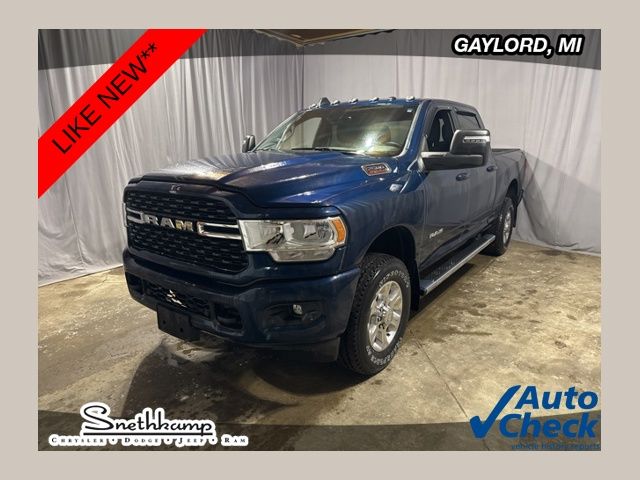 Patriot Blue Pearlcoat 2024 RAM 2500 Big Horn Crew Cab 4WD Pickup Truck Four-Wheel Drive 8-Speed Automatic