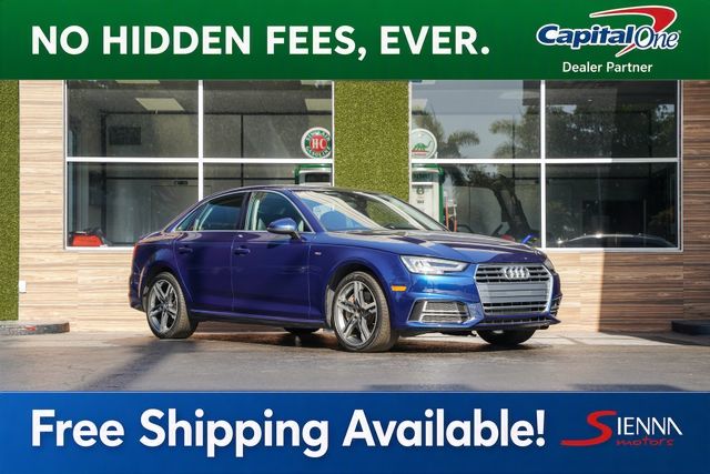 Blue Metallic 2018 Audi A4 Sedan All-Wheel Drive 7-Speed Automatic