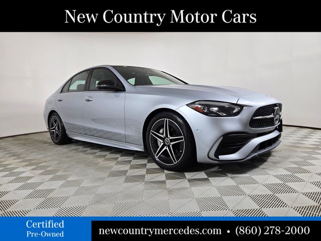 Silver 2022 Mercedes-Benz C-Class Sedan All-Wheel Drive 9-Speed Automatic