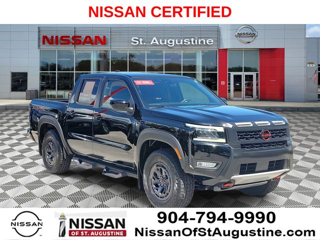 Super Black 2025 Nissan Frontier Pickup Truck Four-Wheel Drive 9-Speed Automatic Overdrive