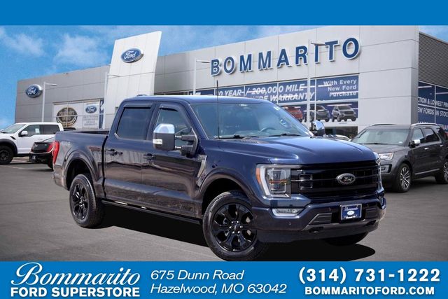Blue Metallic 2022 Ford F-150 Platinum SuperCrew 4WD Pickup Truck Four-Wheel Drive Automatic