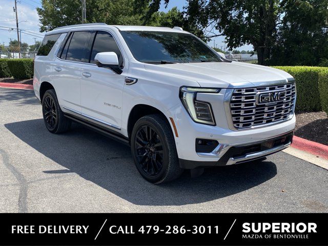 White Frost Tricoat 2025 GMC Yukon SUV / Crossover Four-Wheel Drive