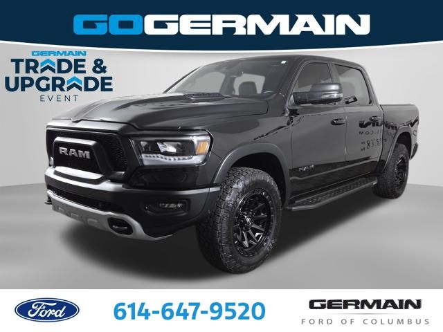 Diamond Black Crystal Pearlcoat 2024 RAM 1500 Rebel Crew Cab 4WD Pickup Truck Four-Wheel Drive 8-Speed Automatic