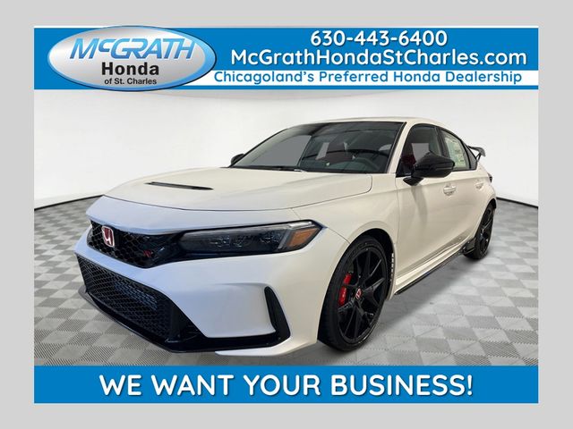 CHAMPIONSHIP WHITE PEARL 2026 Honda Civic Type R Hatchback Front-Wheel Drive 6-Speed Manual