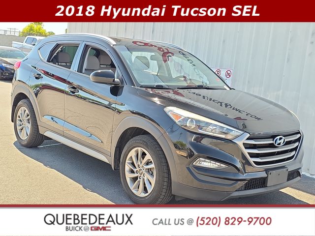 Black Noir Pearl 2018 Hyundai Tucson SUV / Crossover All-Wheel Drive 6-Speed Automatic