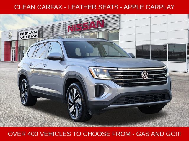 Silver 2025 Volkswagen Atlas SE FWD with Technology SUV / Crossover Front-Wheel Drive 8-Speed Automatic
