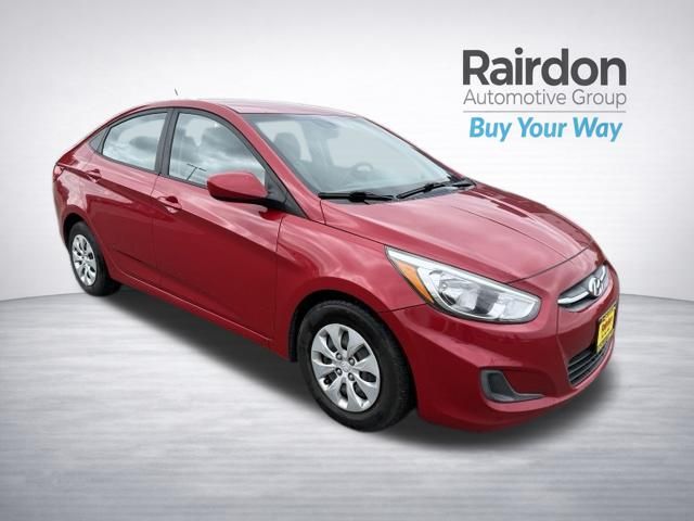 Boston Red Metallic 2017 Hyundai Accent Sedan Front-Wheel Drive 6-Speed Automatic