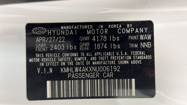 Used 2022 Ceramic White Hyundai Base image 28