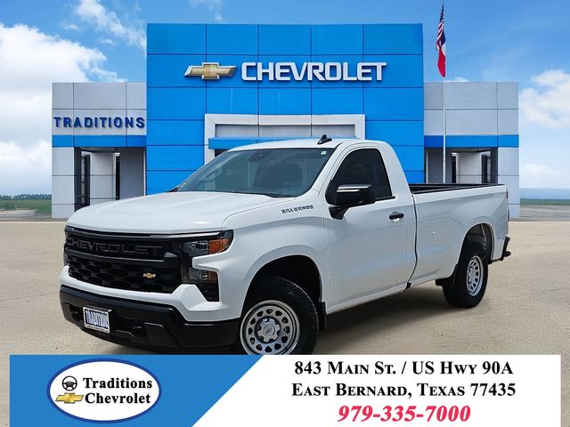 Summit White 2025 Chevrolet Silverado 1500 Pickup Truck 4X2 Automatic