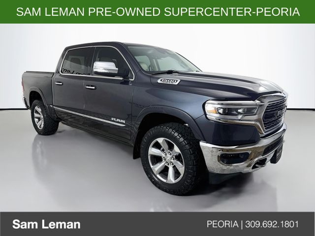 Gray (Maximum Steel Metallic Clearcoat) 2019 RAM 1500 Pickup Truck Four-Wheel Drive 8-Speed Automatic