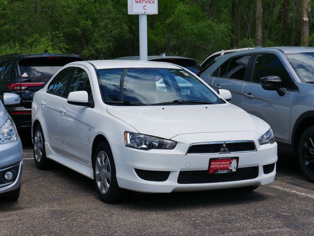 White 2014 Mitsubishi Lancer ES Sedan Front-Wheel Drive Continuously Variable Transmission