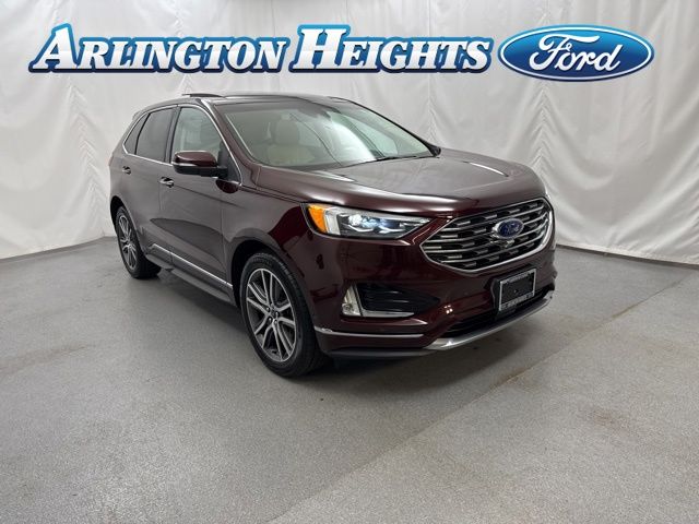 Red (Burgundy Velvet Metallic Tinted Clearcoat) 2019 Ford Edge Titanium AWD SUV / Crossover All-Wheel Drive 8-Speed Automatic