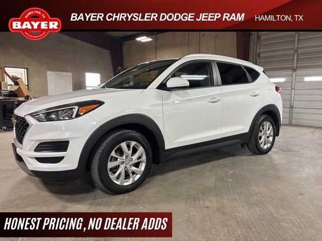 White Cream 2021 Hyundai Tucson SUV / Crossover All-Wheel Drive 6-Speed Automatic