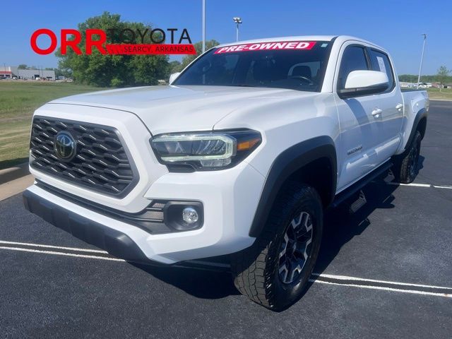 White 2022 Toyota Tacoma TRD Off Road Double Cab LB 4WD Pickup Truck Four-Wheel Drive 6-Speed Automatic