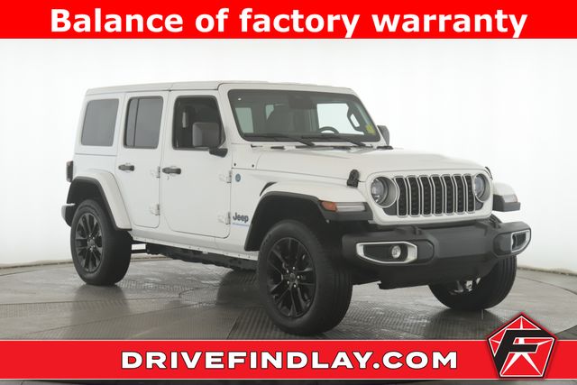 Bright White Clearcoat 2025 Jeep Wrangler 4xe Sahara 4WD SUV / Crossover Four-Wheel Drive 8-Speed Automatic