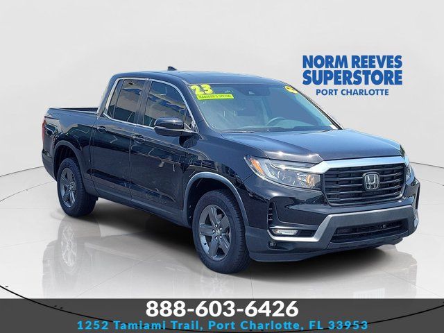 Black 2023 Honda Ridgeline Pickup Truck All-Wheel Drive 9-Speed Automatic
