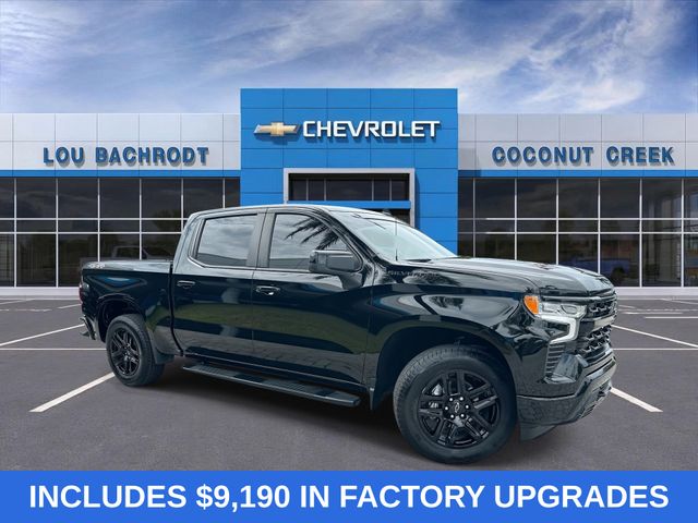 Black 2024 Chevrolet Silverado 1500 Pickup Truck Four-Wheel Drive Automatic